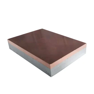  라디에이터용 구리 코팅 알루미늄 플레이트.  구리 코팅 알루미늄 기반 바이메탈 플레이트